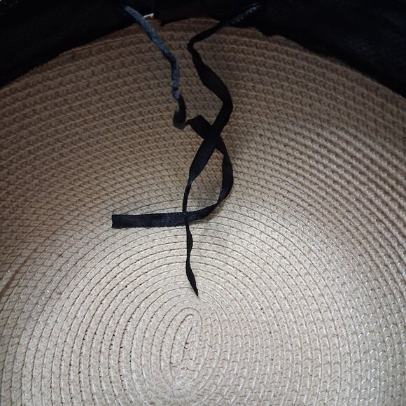 SOLD Womens Wide Brim Straw Hat Big Floppy Foldable Beach Sun Hat UPF 50+ - Picture 4 of 6